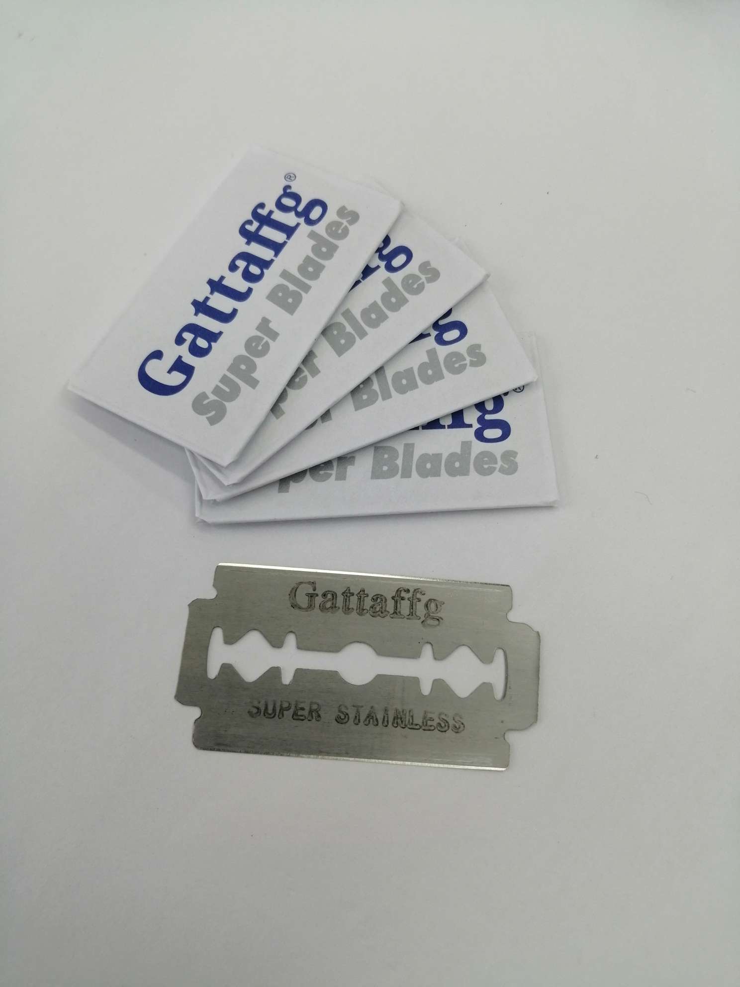 Blade, double-sided razor blade, Gattaffg razor blade, double-sided blade, export blade, old-fashioned shaving blade, carbon steel, stainless steel, OEM available, customizable detail image 2