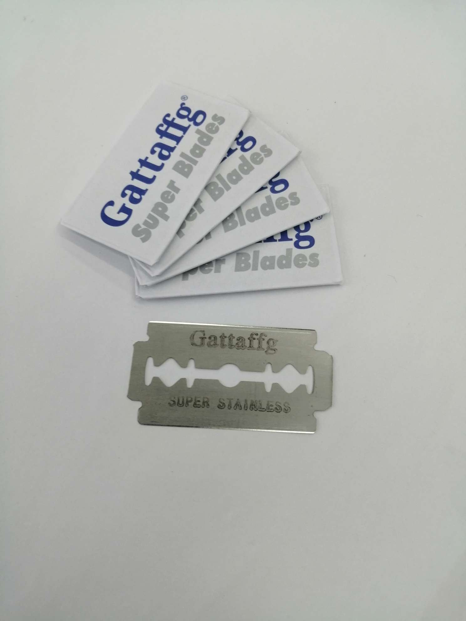 Blade, double-sided razor blade, Gattaffg razor blade, double-sided blade, export blade, old-fashioned shaving blade, carbon steel, stainless steel, OEM available, customizable detail image 1