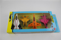 新款合金飞机 回力系列合金模型战斗机玩具套装4个一盒飞机款