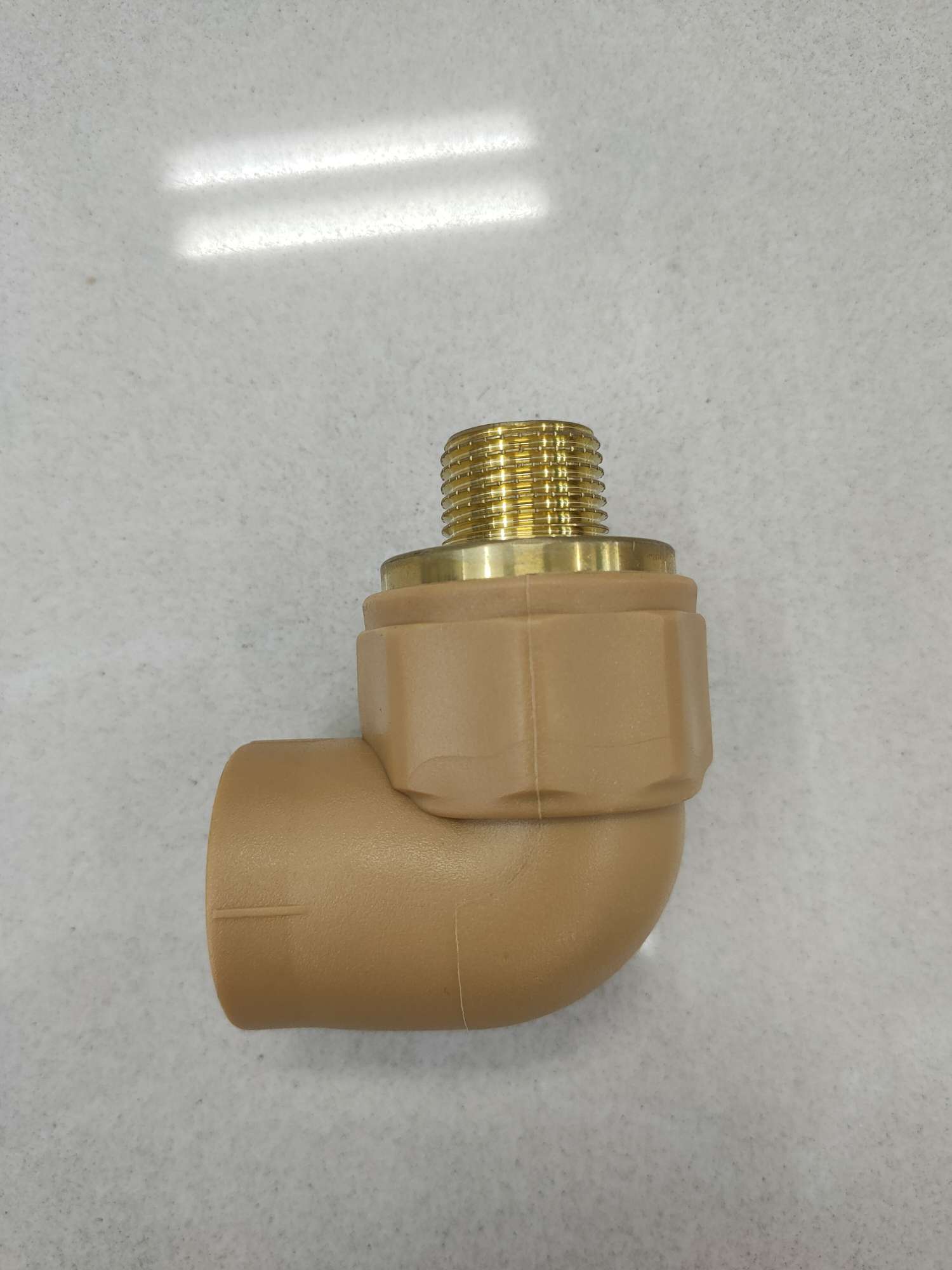 High quality PPR fittings brass insert brown color
