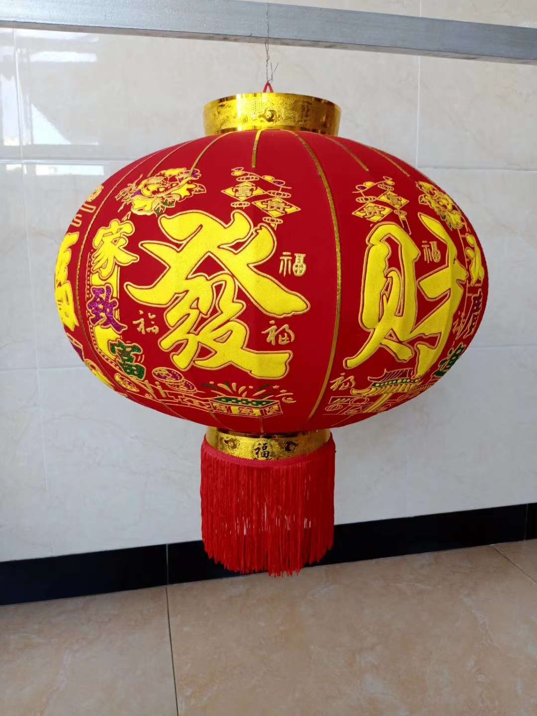 金粉 烫金 发泡 灯笼 乔迁灯笼 国庆灯笼 布灯笼 进红商城细节图