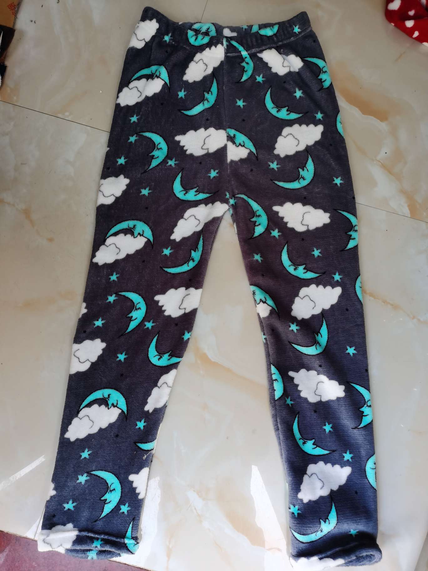 Flowered floor pants