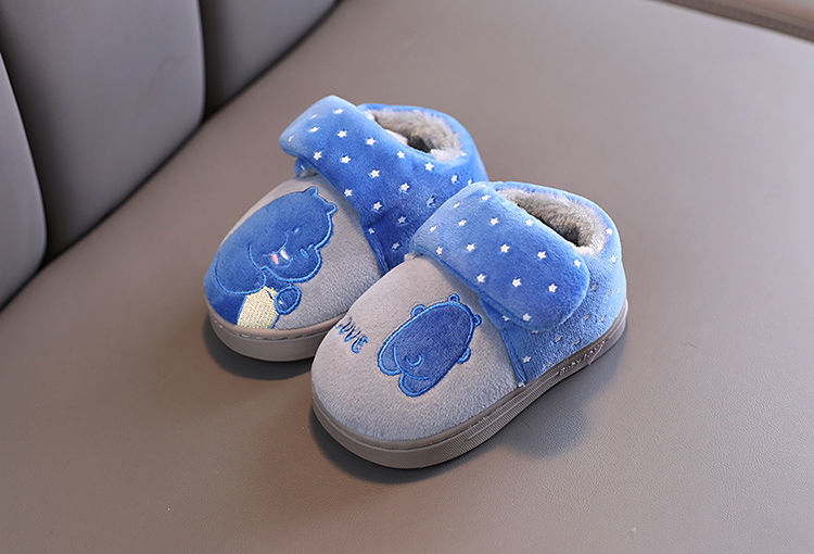 儿童棉拖鞋包跟男童室内秋冬季婴儿家居防滑女宝宝1-5岁2中小棉鞋详情图18