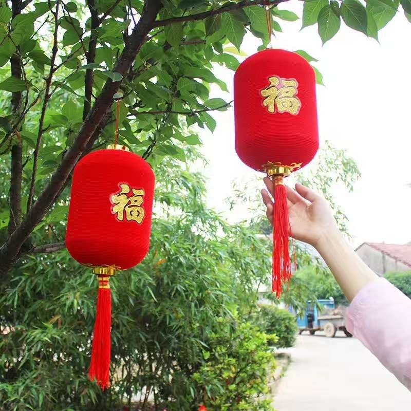 植绒灯笼 装饰灯笼 吸式小灯笼  3# 4# 5# 6# 进红商城详情图15