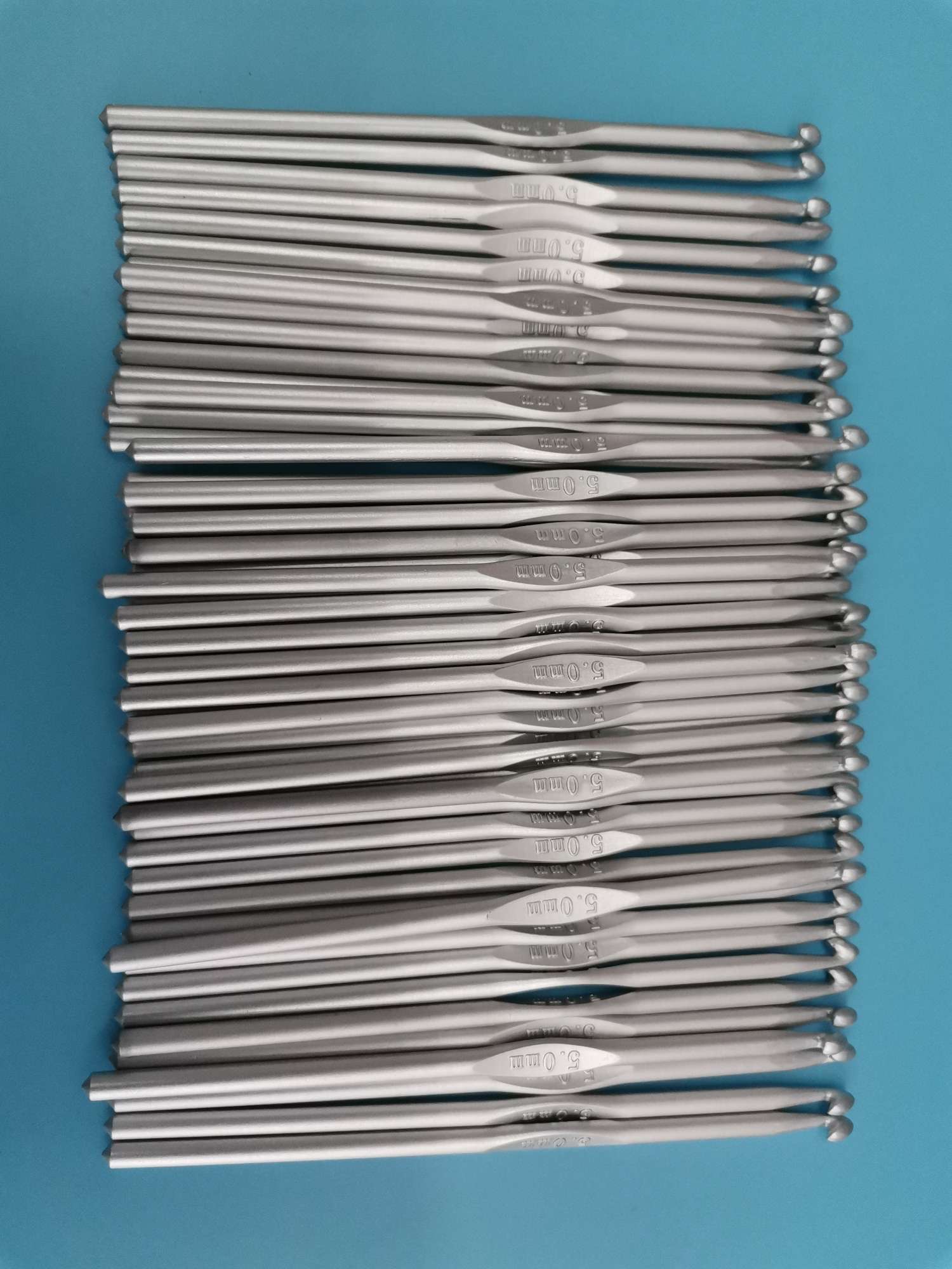 编织工具灰色铝钩针2.0mm--10.0mm详情图1