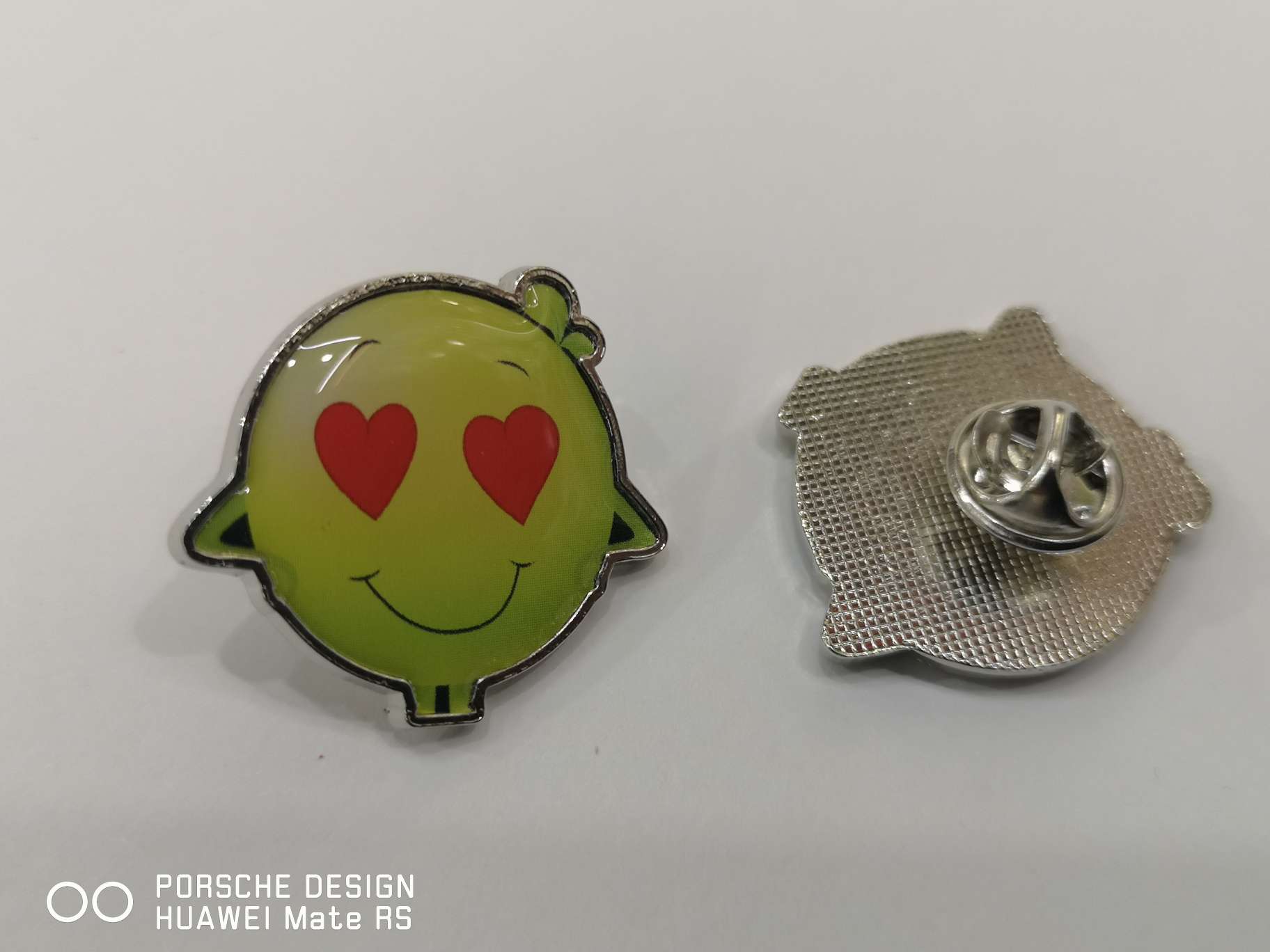 Metal badges, name badges, rubber-coated smiling face badges detail image 4