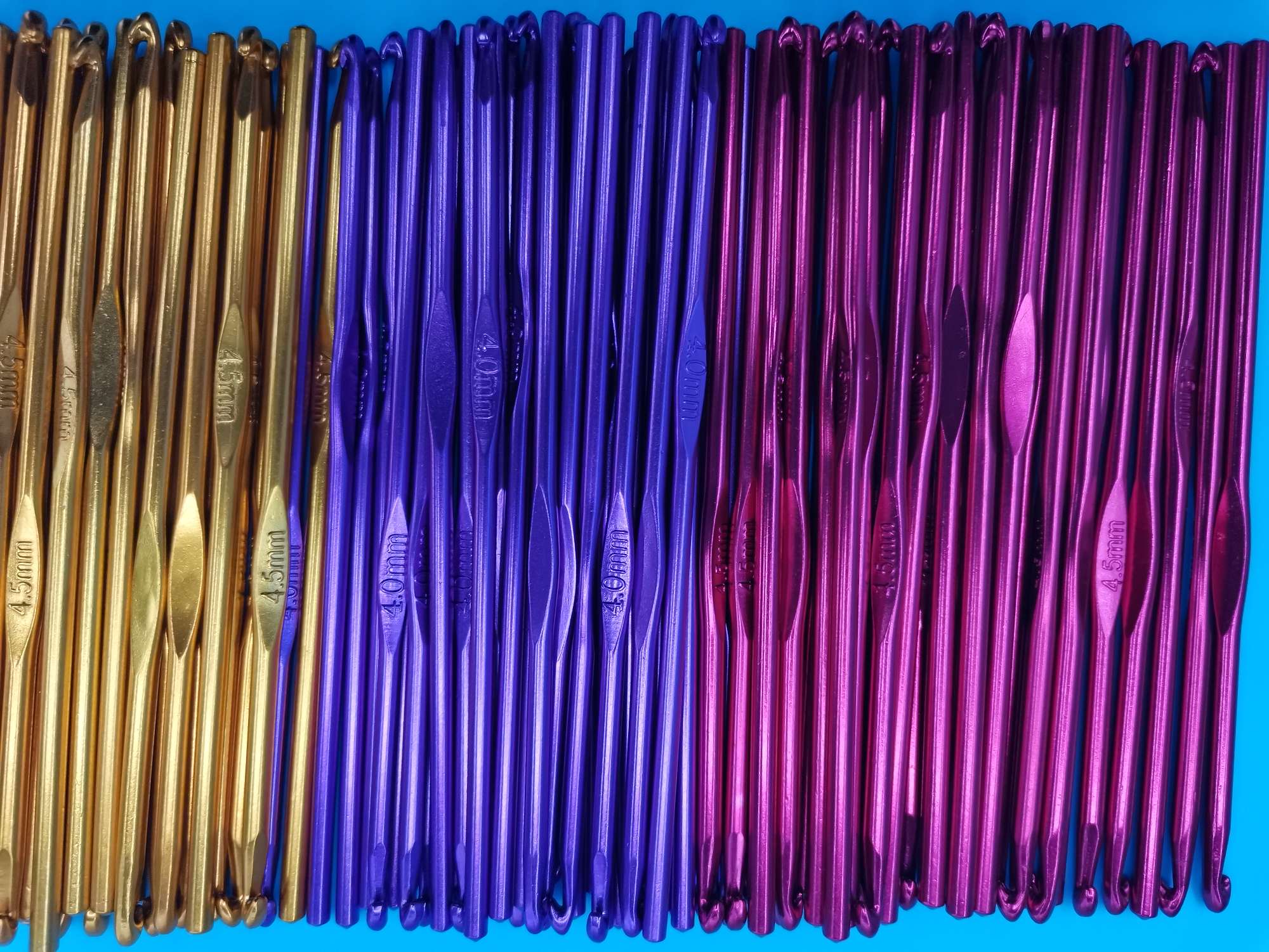 编织工具彩色铝钩针（2.0mm--10.0mm）详情图3