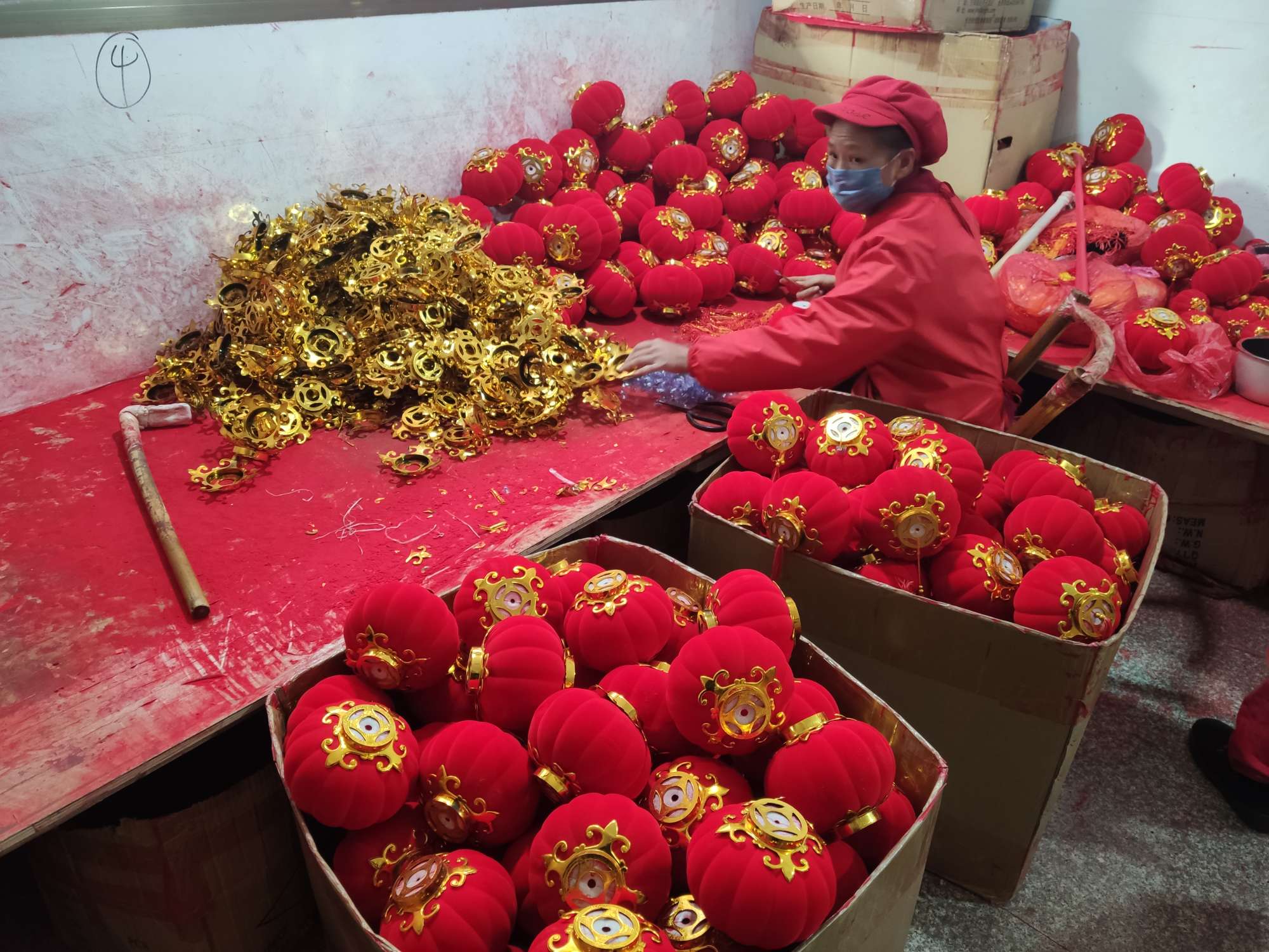 植绒灯笼 装饰灯笼 吸式小灯笼  3# 4# 5# 6# 进红商城详情图10