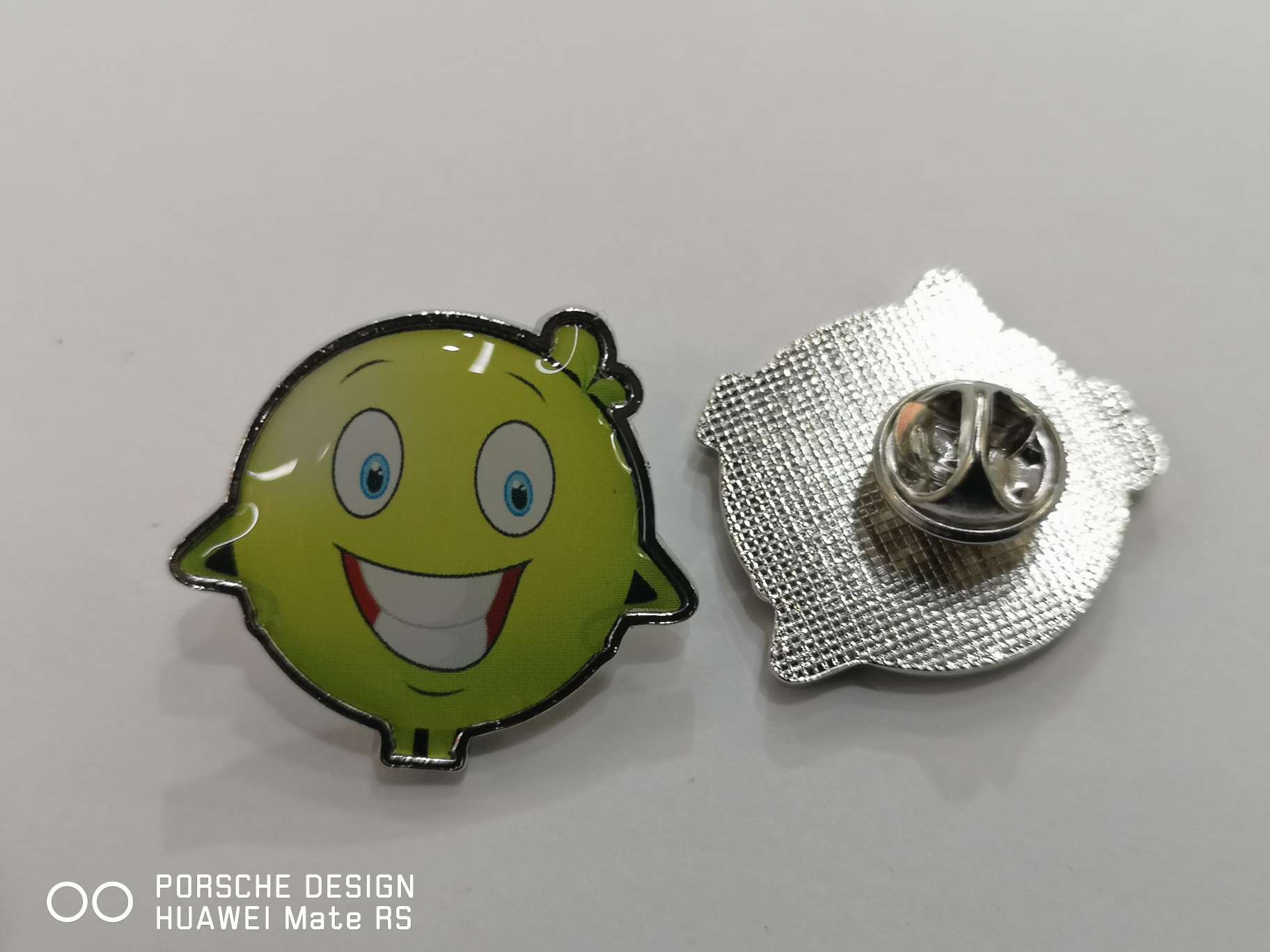 Metal badges, name badges, rubber-coated smiling face badges detail image 7