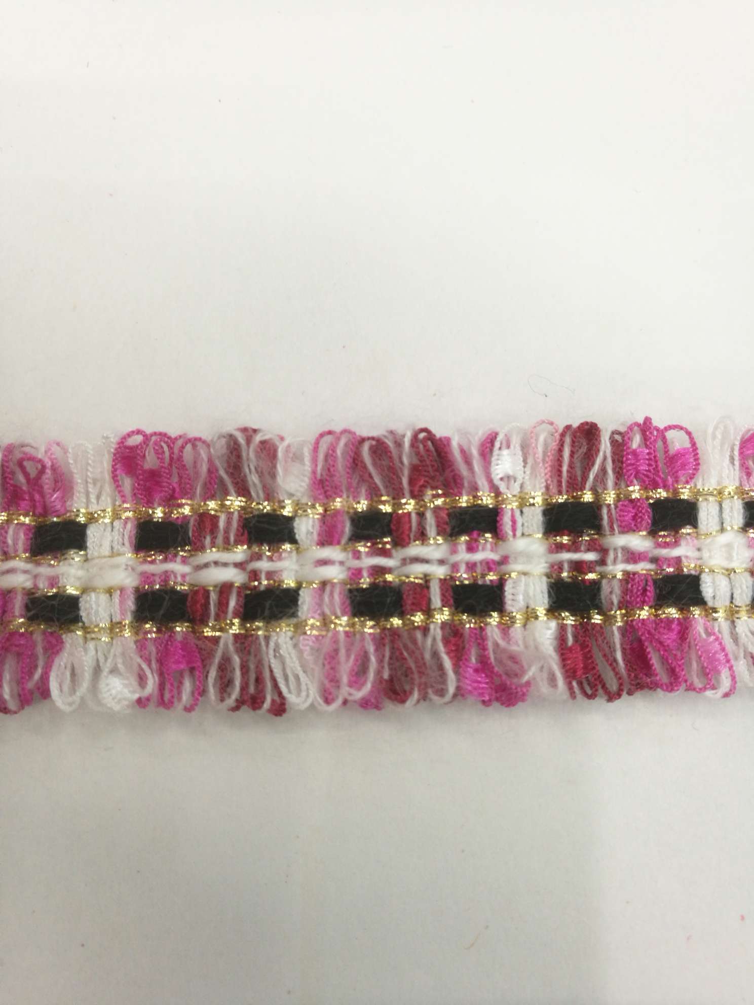 2.5厘米韩版小香风花边条码女装外套箱包家纺窗帘配件花边条码