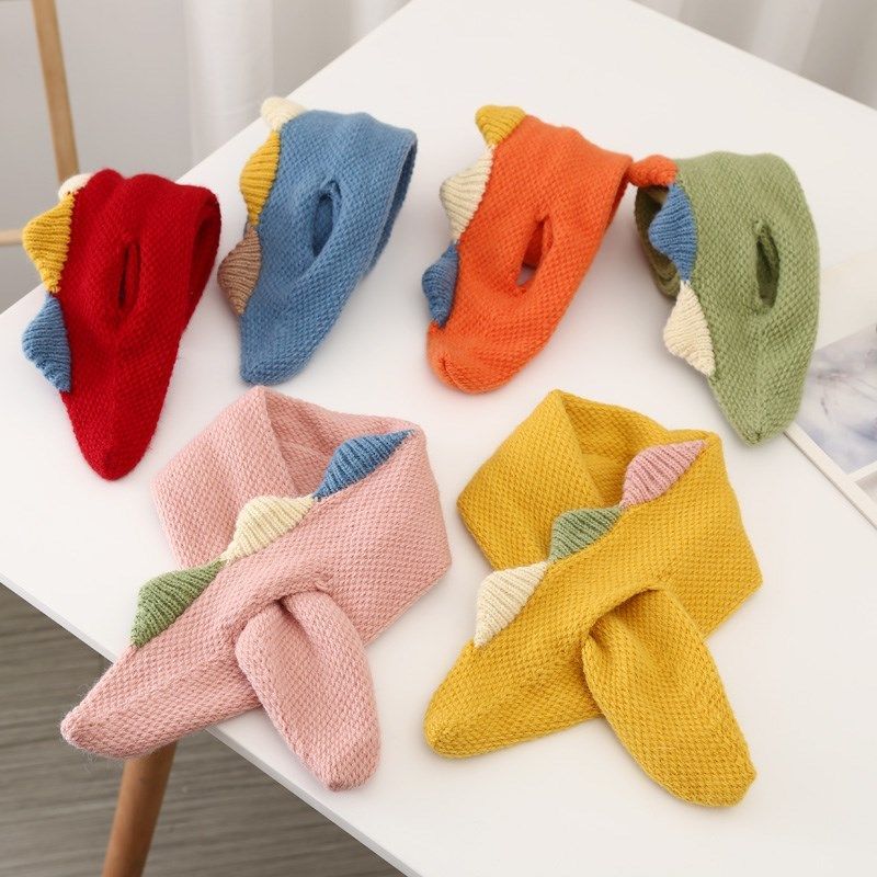 Korean dinosaur scarf 3 months -3 years old boys and girls Scarf Baby Korean fashion cartoon scarf thumbnail