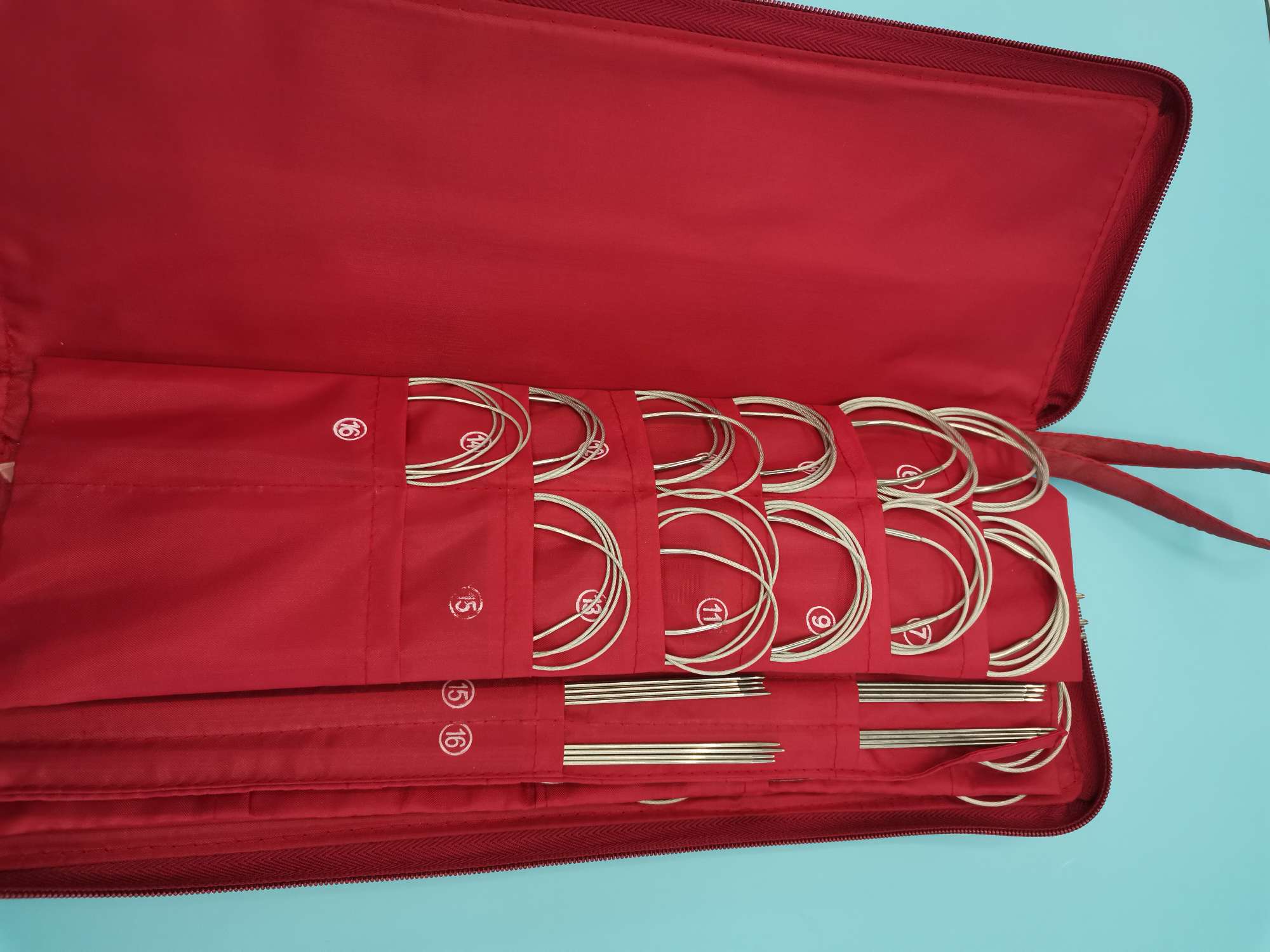 金鹊毛衣针编织工具套装(五件套)白底实物图