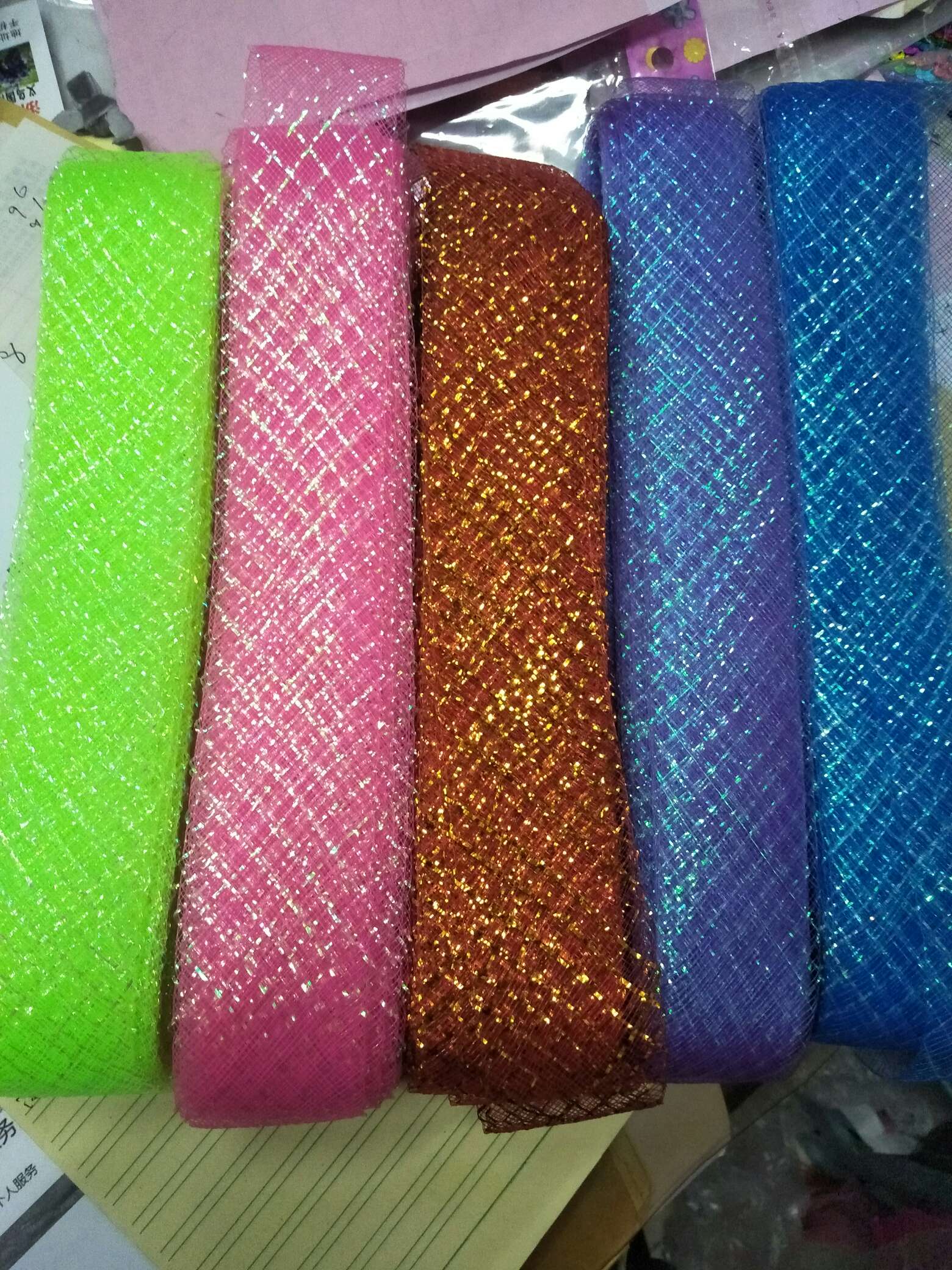 6 centimeters of seven-color mesh details Picture