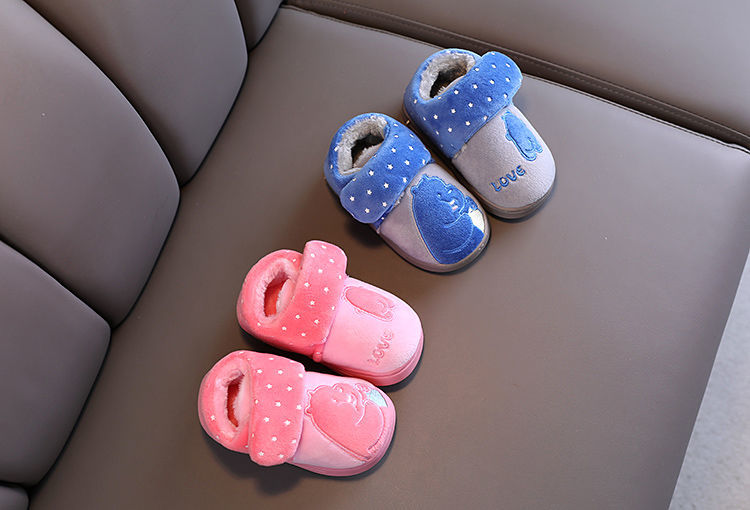 儿童棉拖鞋包跟男童室内秋冬季婴儿家居防滑女宝宝1-5岁2中小棉鞋详情图16