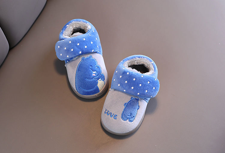 儿童棉拖鞋包跟男童室内秋冬季婴儿家居防滑女宝宝1-5岁2中小棉鞋详情图10