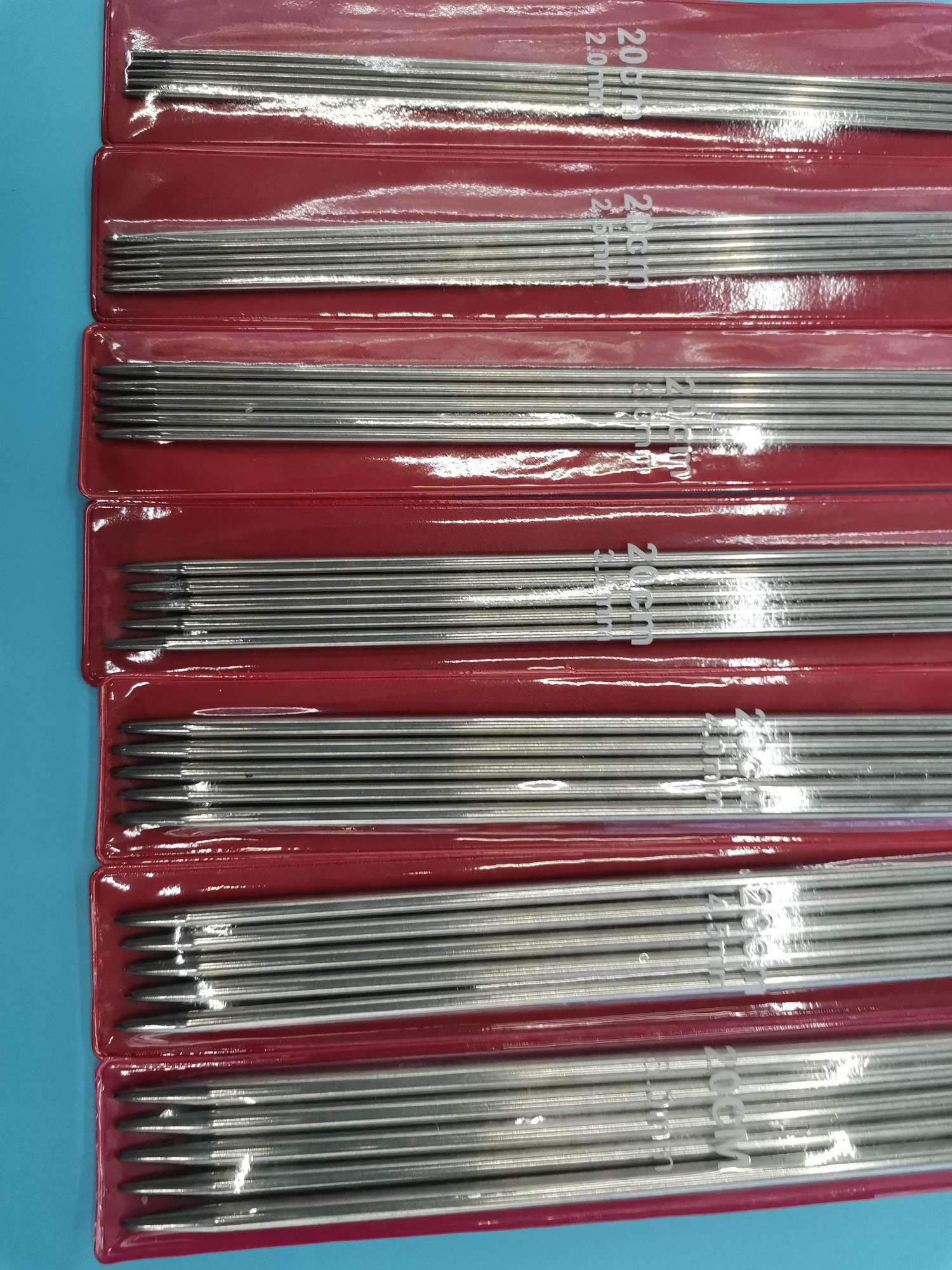 不锈钢双尖5支毛衣针，20Cm详情图2