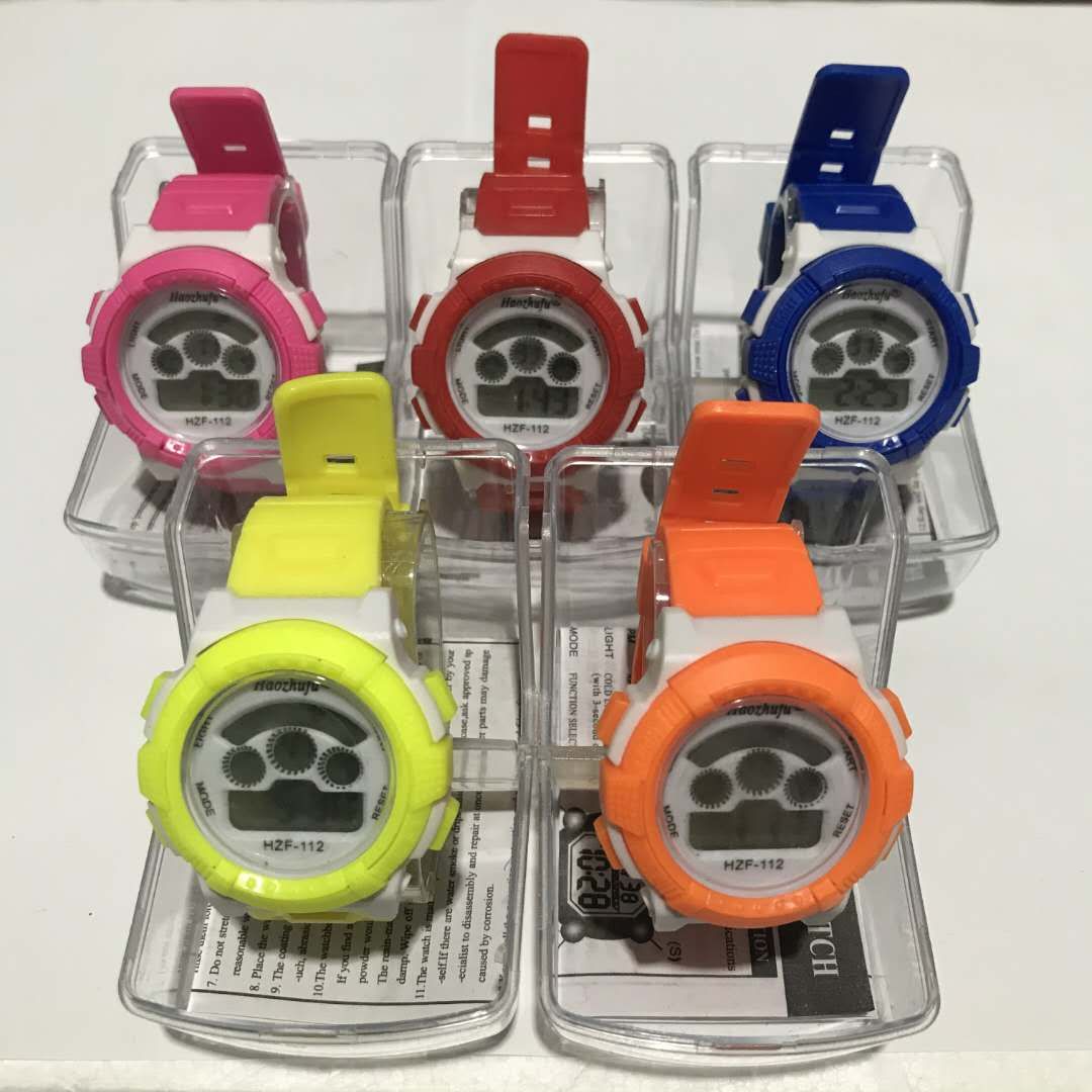 The electronic watch is colorful Specification image