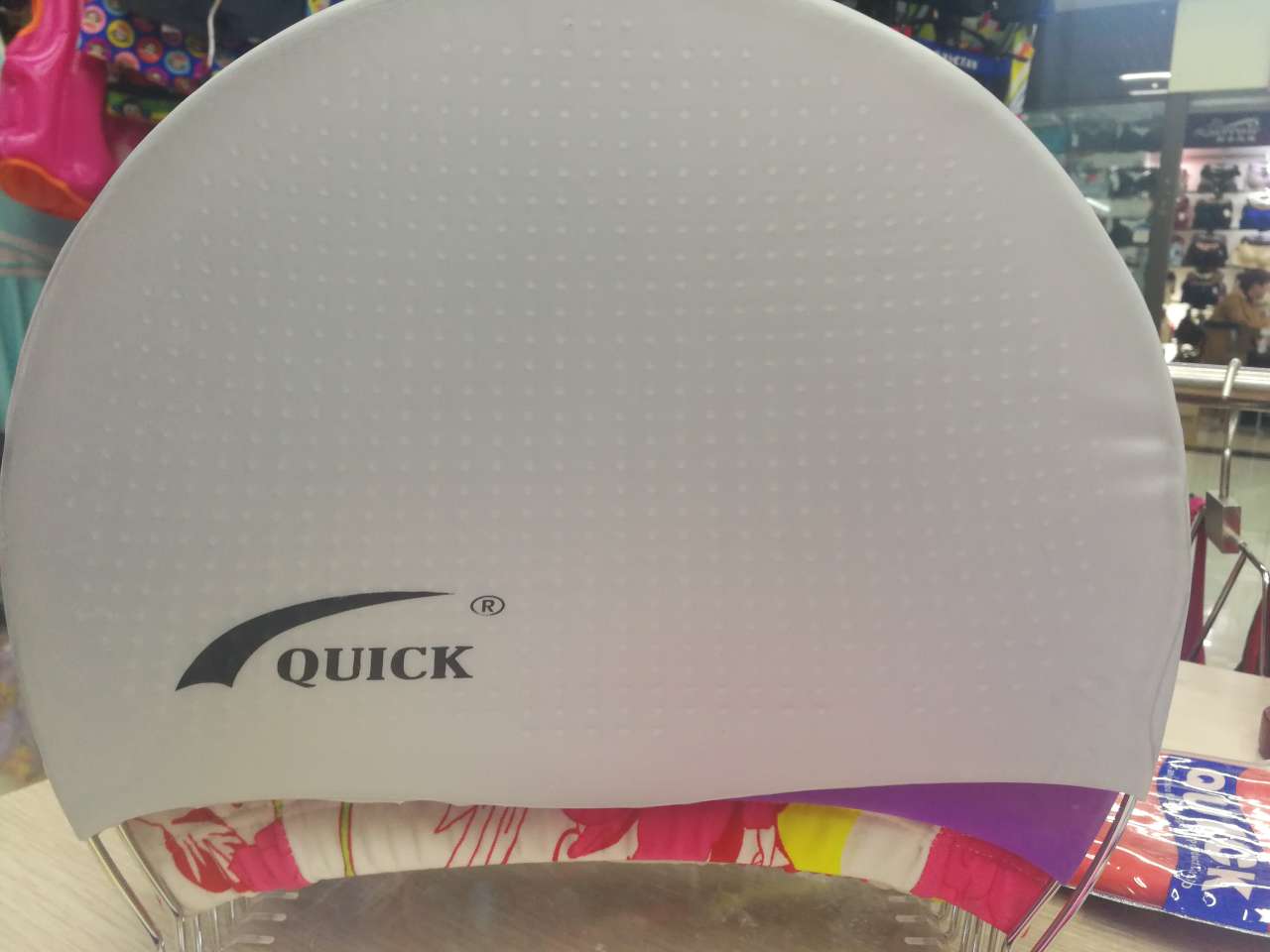 Silicone Swim Cap Size Women's Swim Cap Drop Cap details Picture