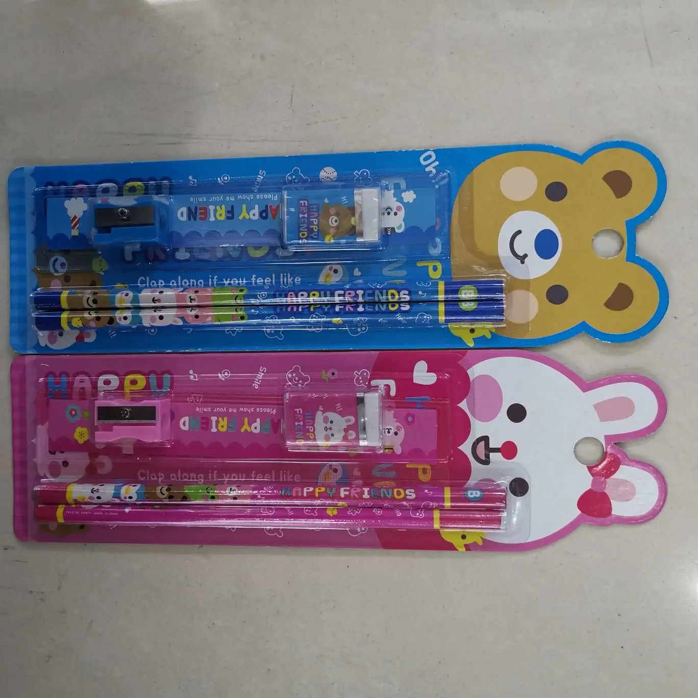 Cartoon Bear 5-piece stationery set detail image 2