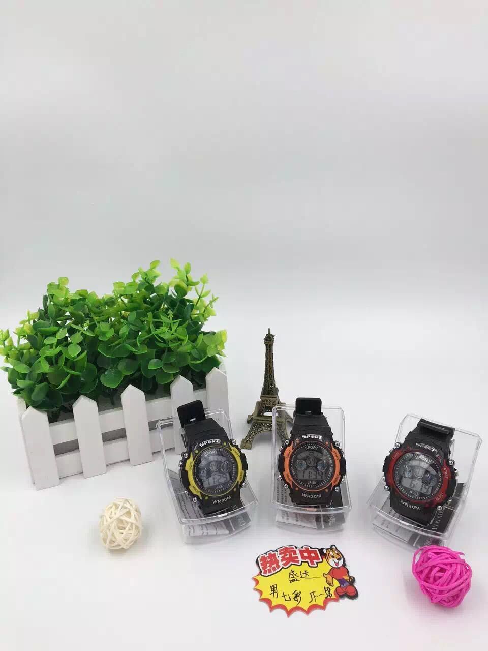 Colorful sports electronic watch detail image 2