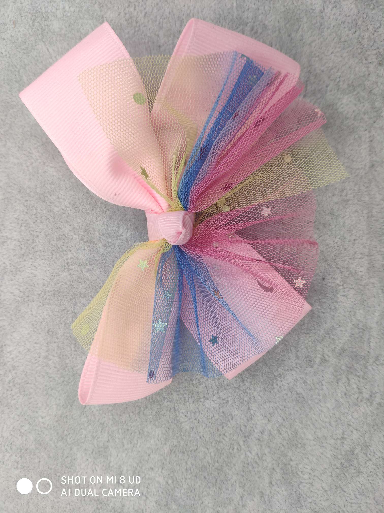 Pink, yellow blue red edge hair flower children can wear cute wind Instagram blogger recommended thumbnail