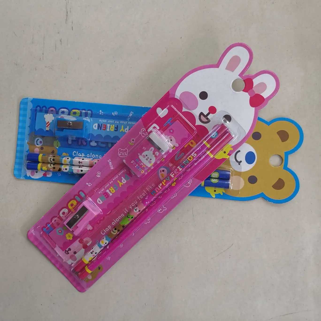 Cartoon Bear 5-piece stationery set detail image 1