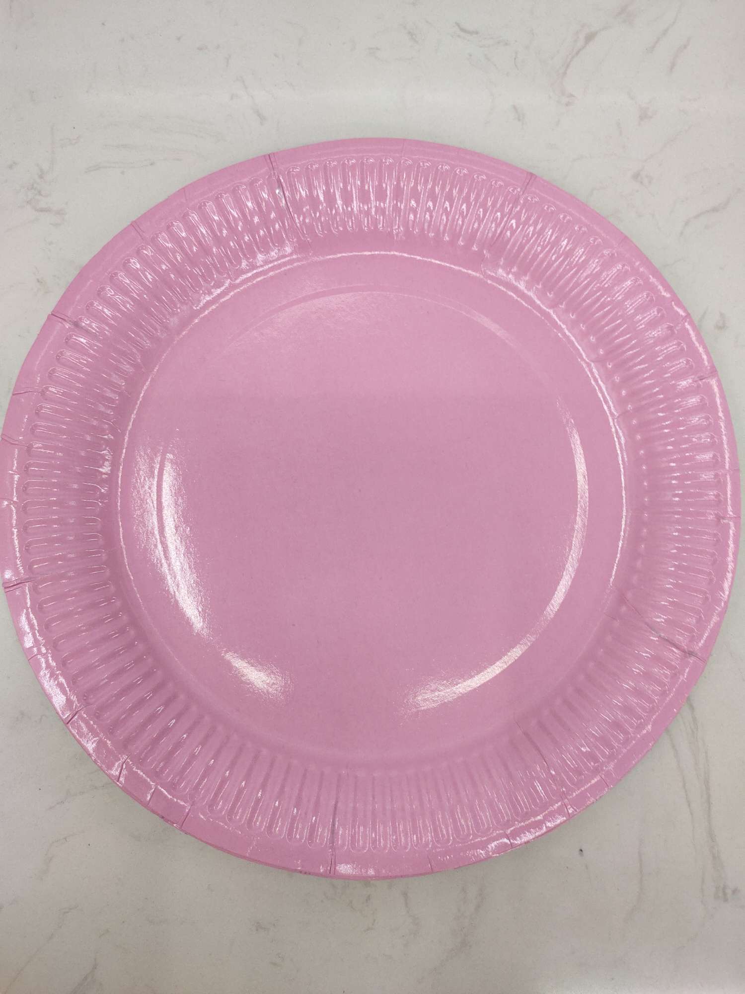 9寸粉色纸盘23㎝   
节日生日用品，儿童DIY手工制作，装饰产品图