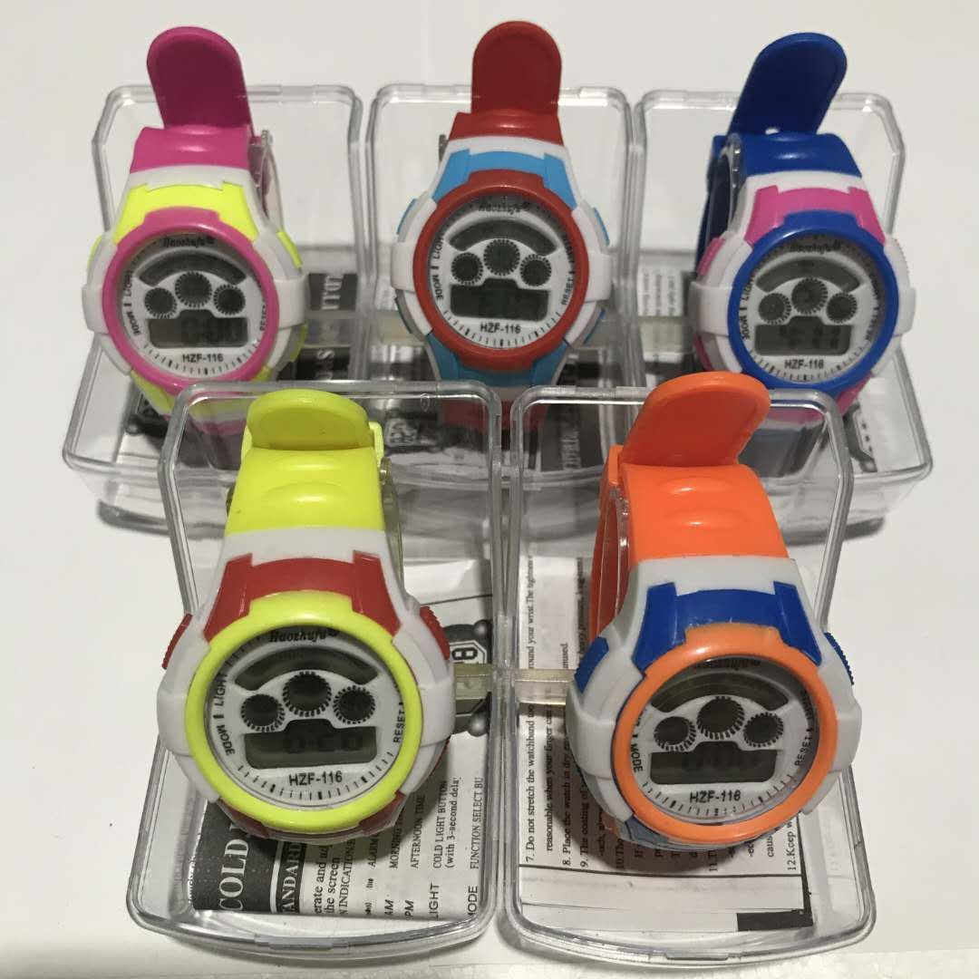 The electronic watch is colorful detail image 5