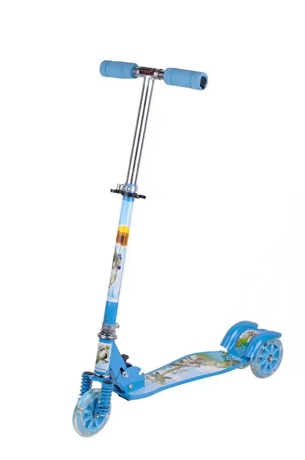 T6503 Medium Pvc Folding Scooter With Light Wheel