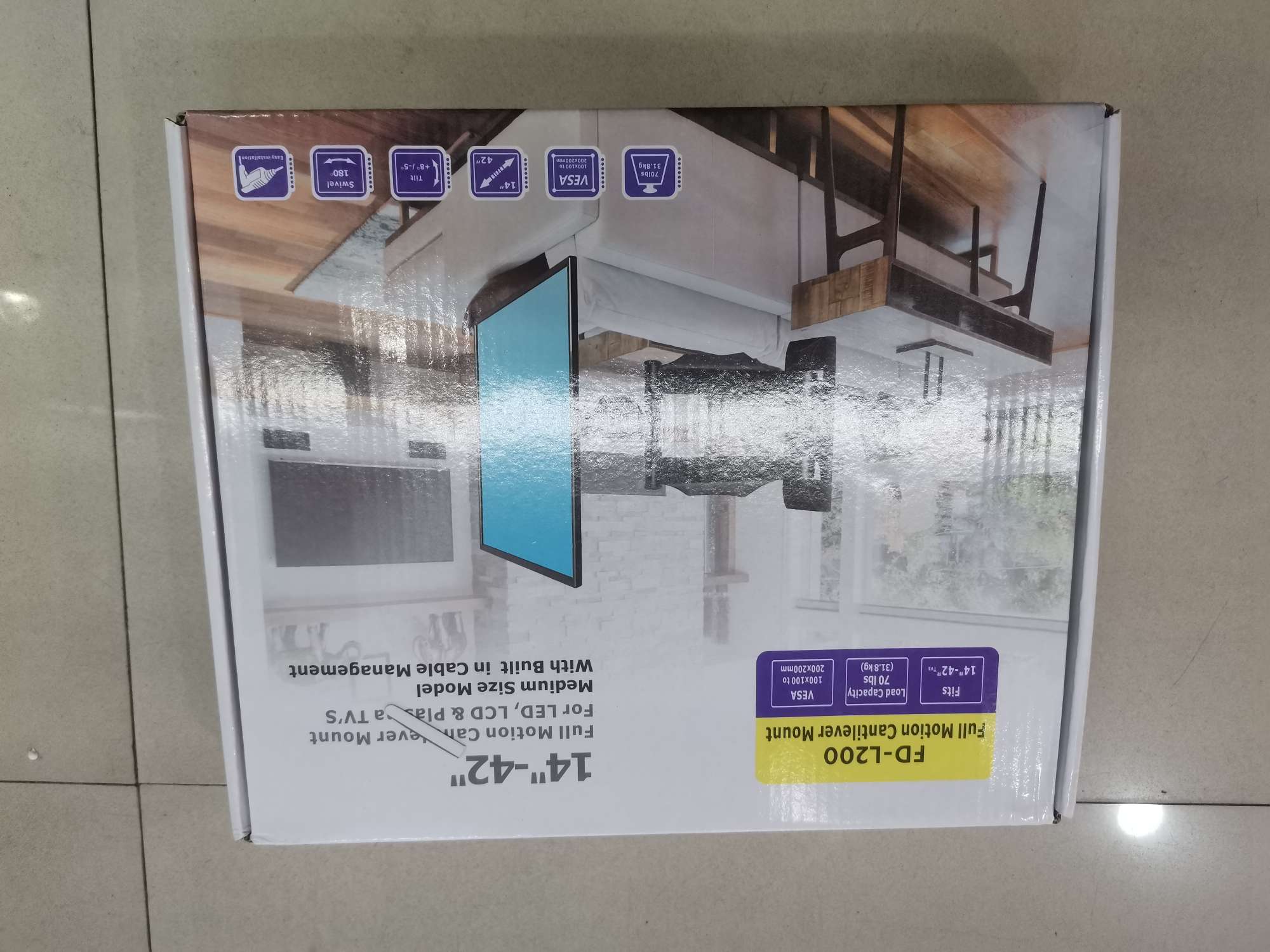 LCD TV mount: 14 to 42 inches, universal L200 Item Picture