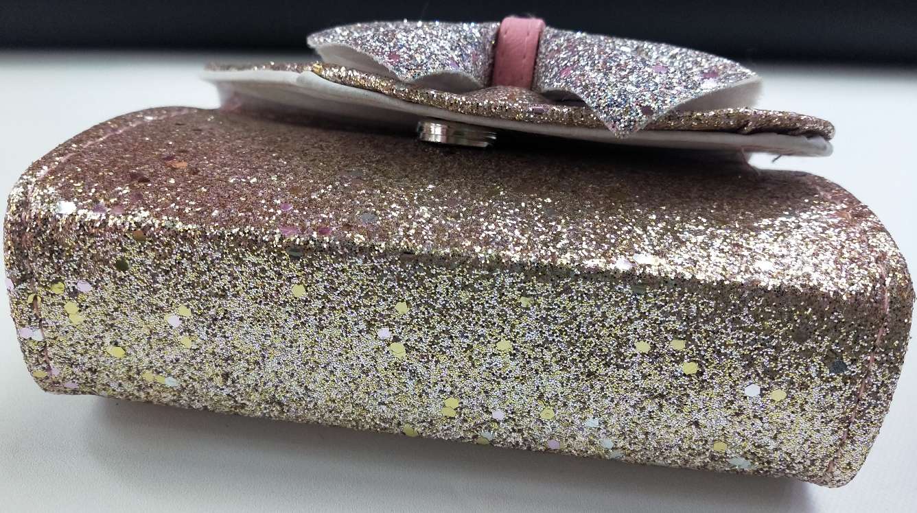 Fashionable children's bag, princess bag, chanel-style cute little girl bag, coin purse, bead chain bag Item Picture