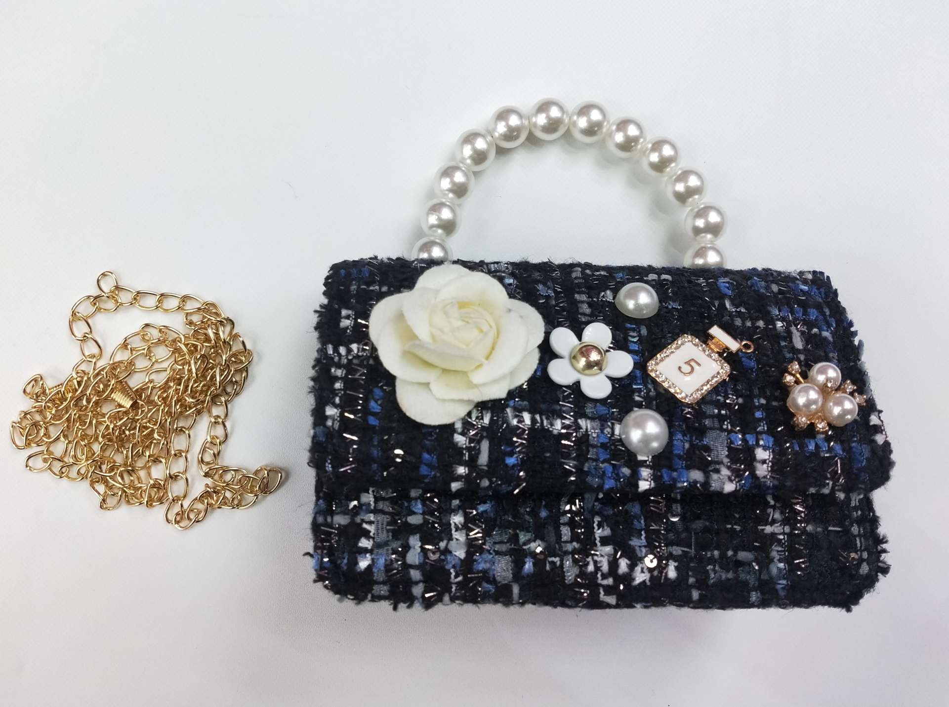 Children's bags, princess bags, dinner bags, cute little girl bags, little chanel-style bags Specification image