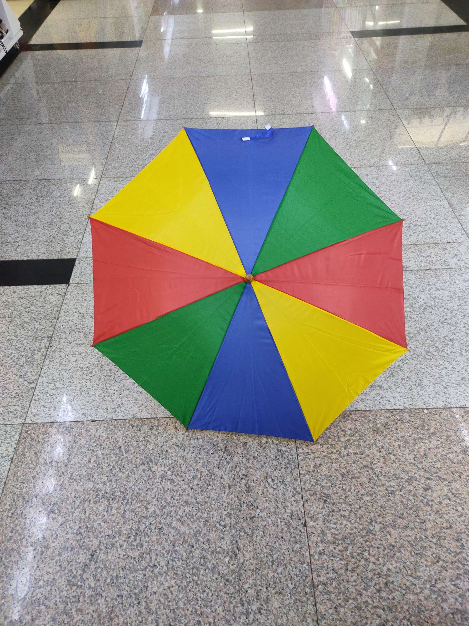 55cm8k red. Yellow, blue and green watermelon automatic umbrellas details Picture