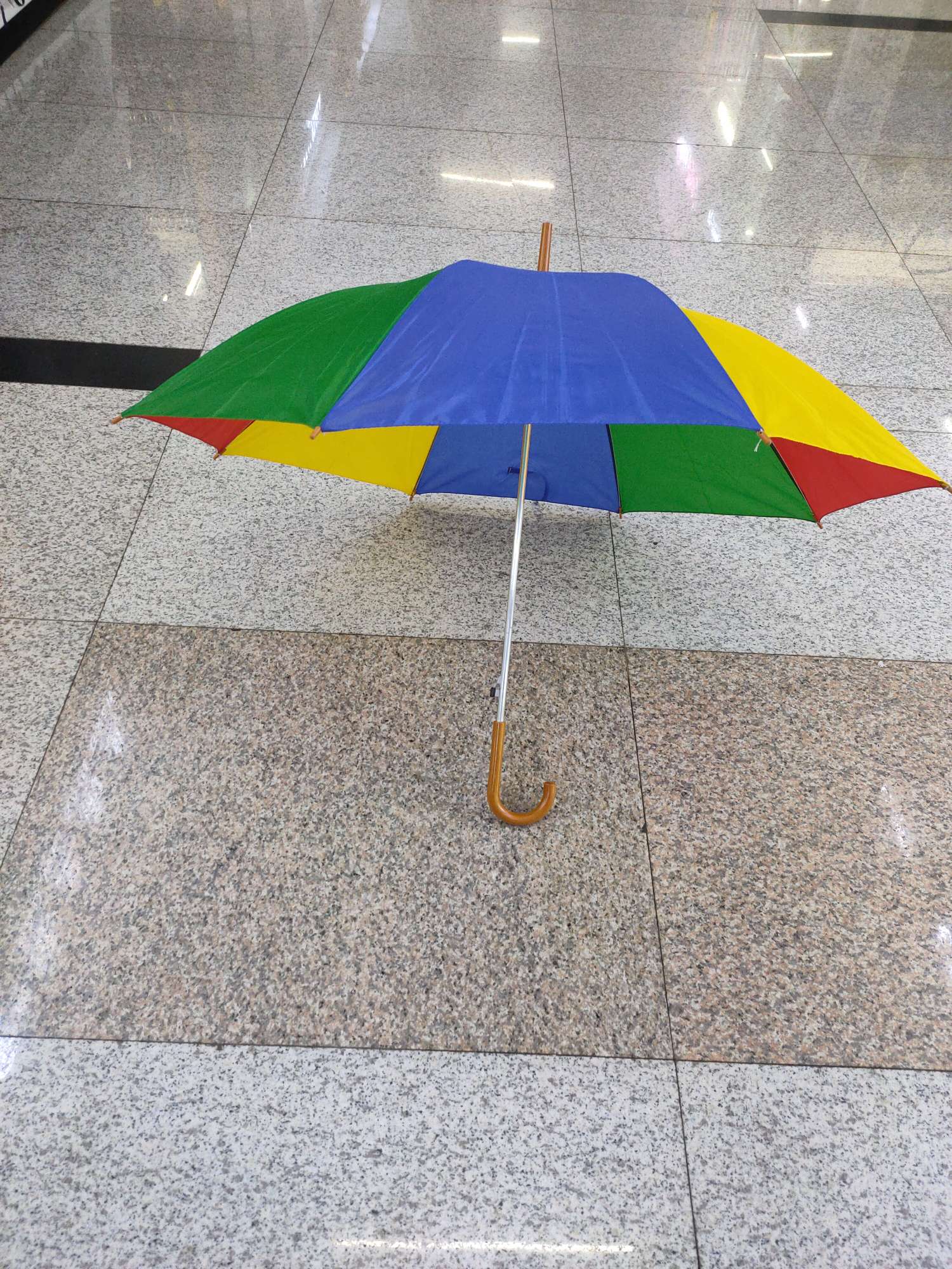 55cm8k red. Yellow, blue and green watermelon automatic umbrellas
