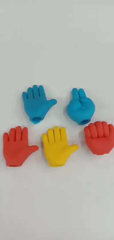 Modeling Rubber Rock Paper Scissors