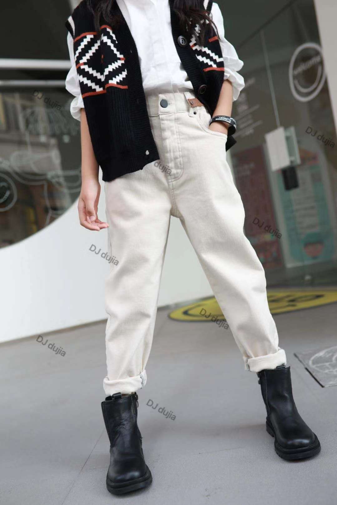 大童拉绒裤140-165详情图6