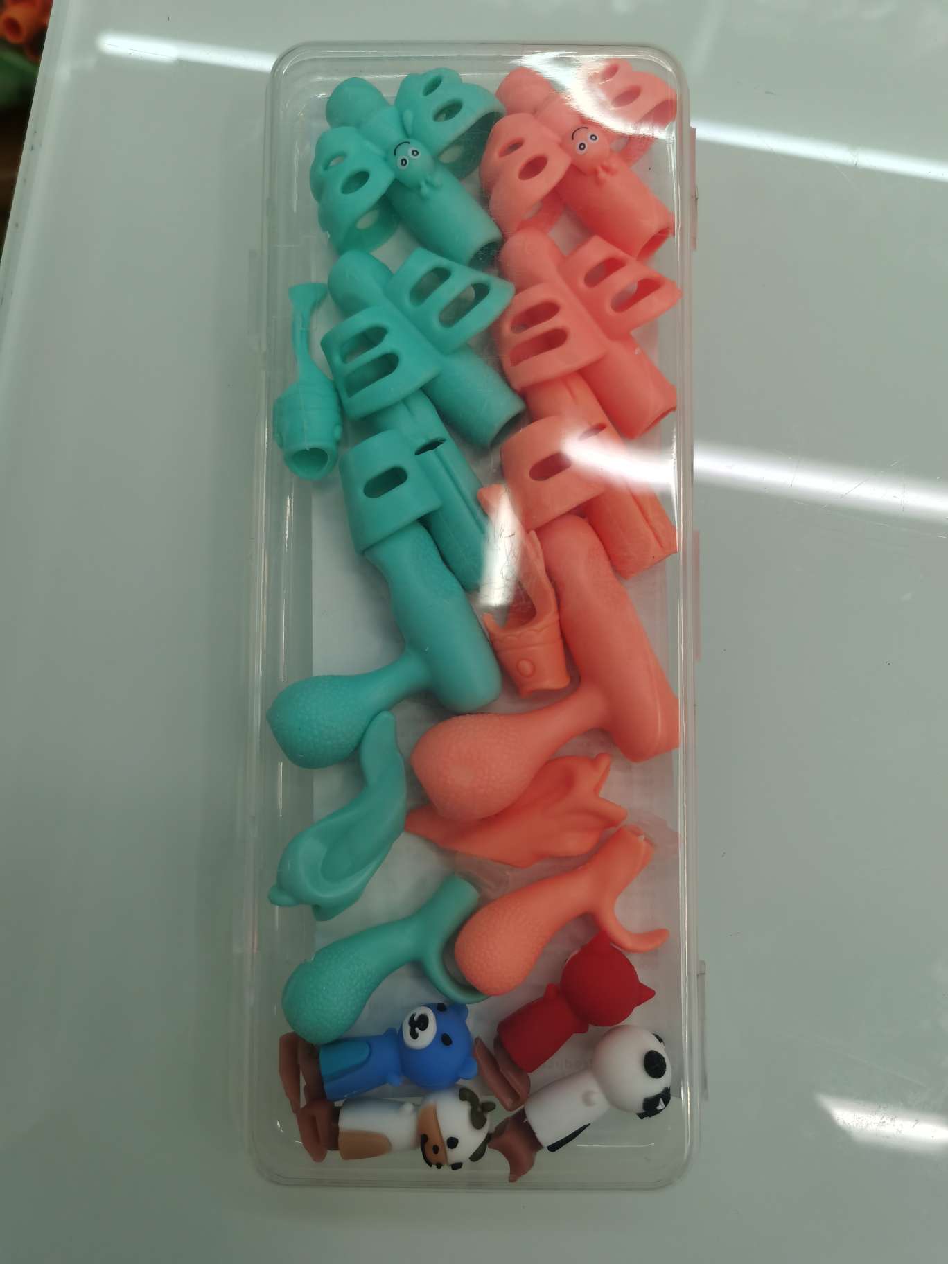 Children's silicone pen grip set, a best-selling pen grip Specification image