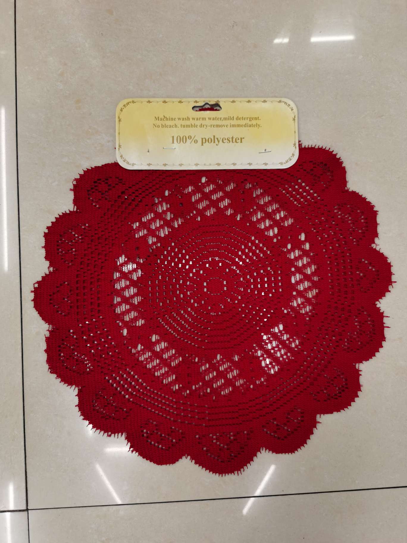 Red Lace Placemat