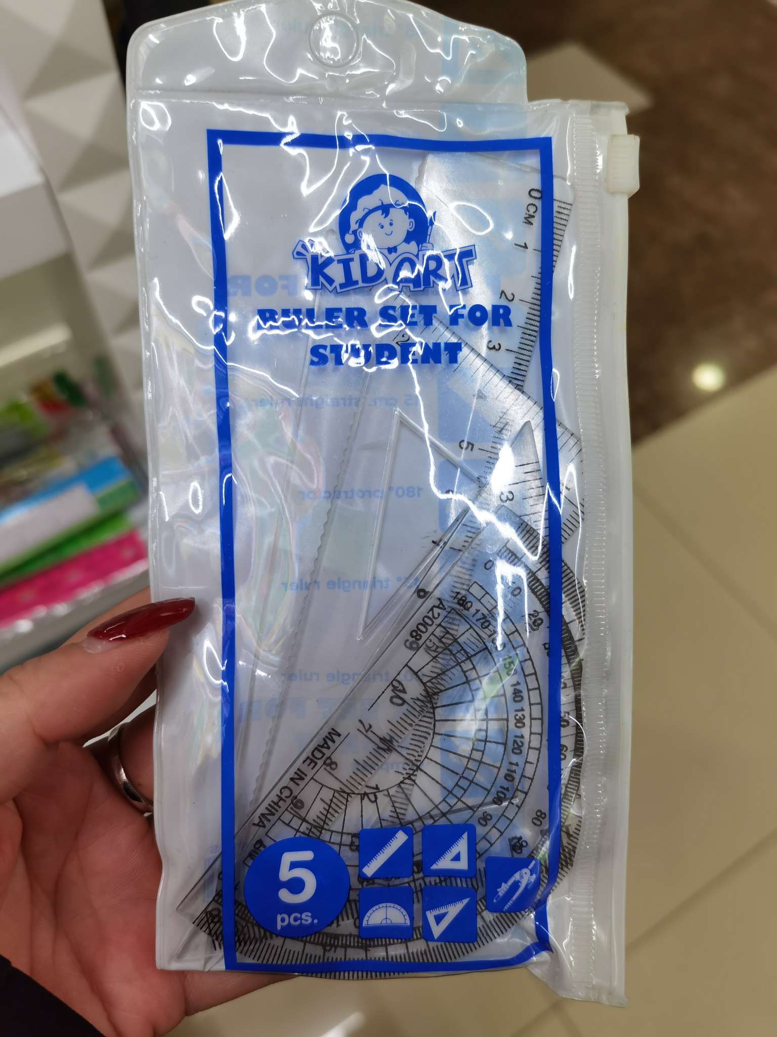 Student ruler stationery set thumbnail