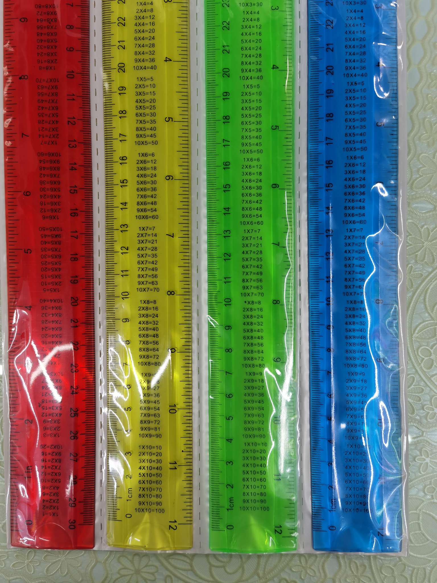 30 cm PVC ruler straight ruler thumbnail
