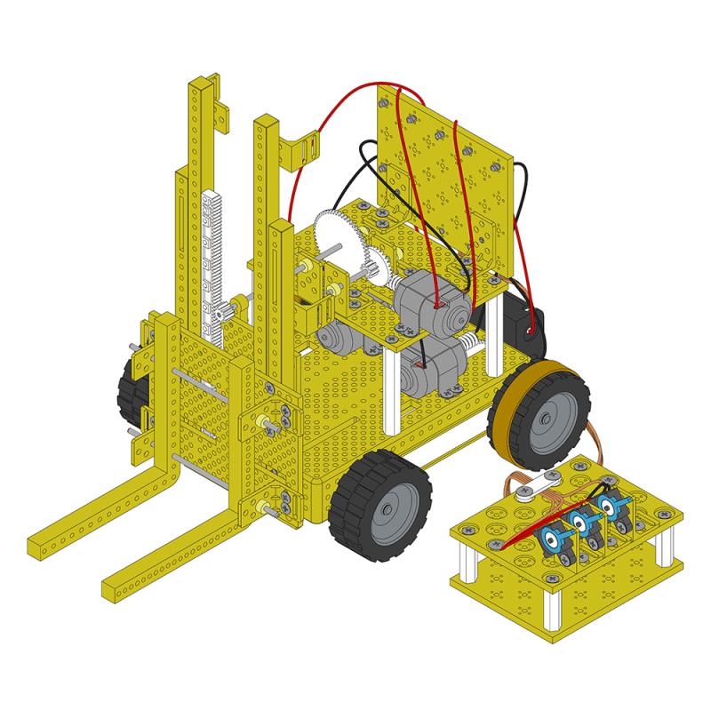 Scientific experiment teaching aid model forklift thumbnail