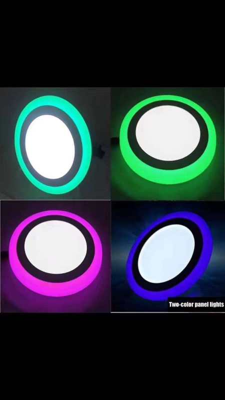 Luz de panel bicolor sin bisel