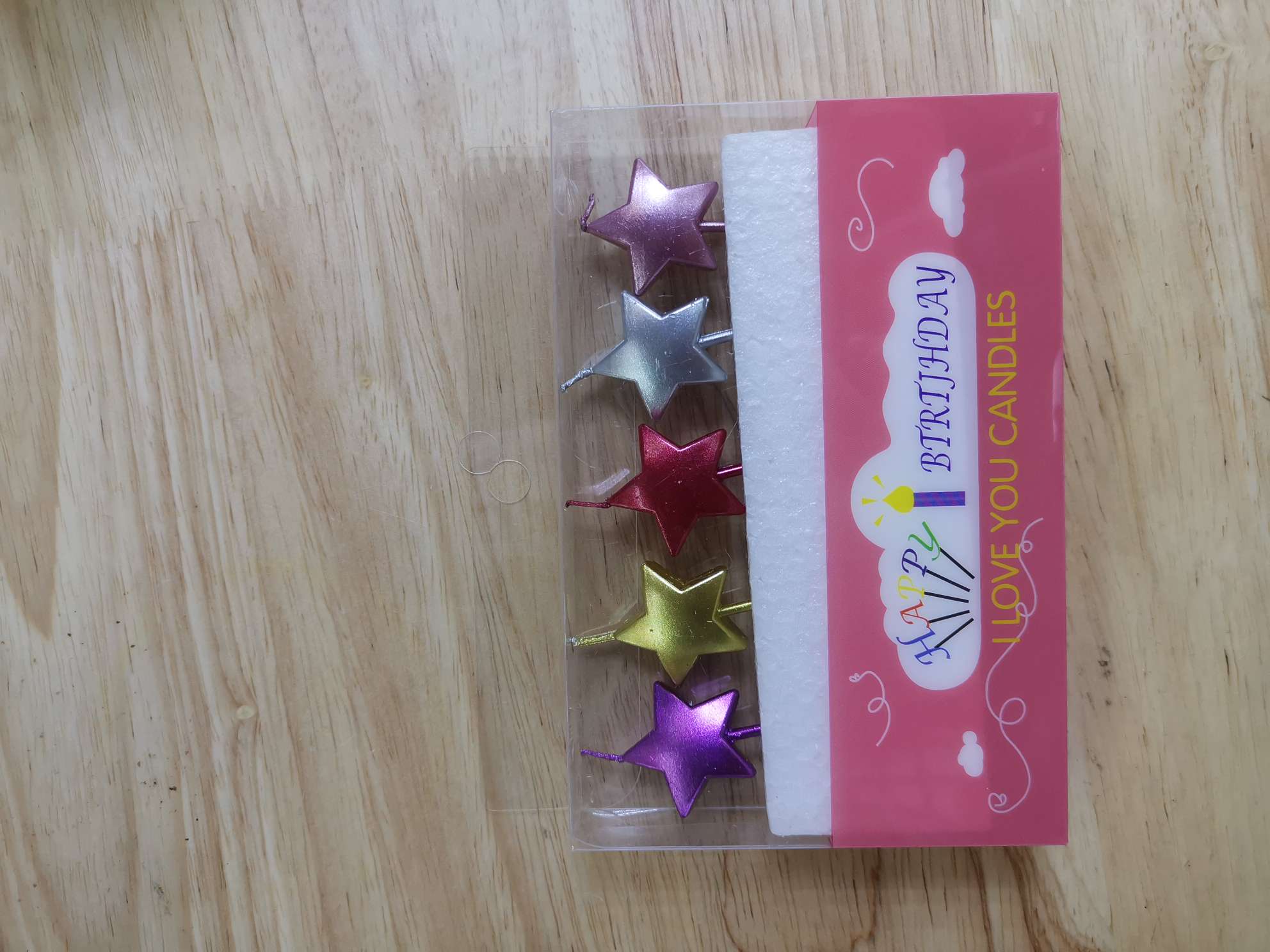 蛋糕生日蜡烛浸漆五角星，一件150个思航工艺03图