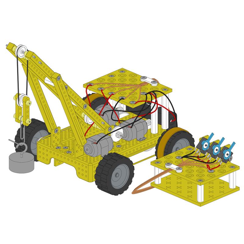 Model crane with scientific experimental teaching AIDS thumbnail