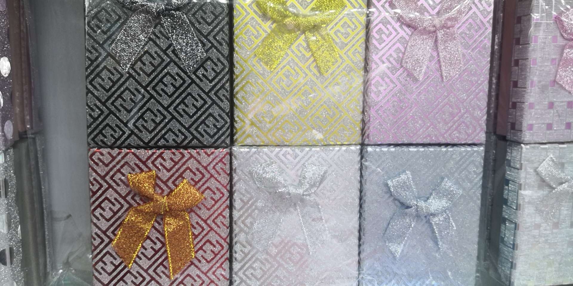 7×9双E葱膜耳环戒指项链盒