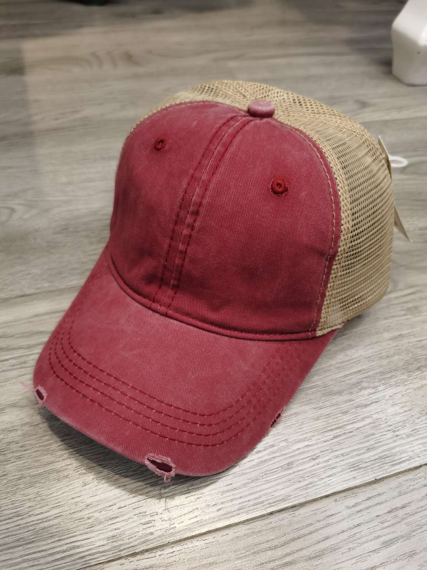 Coated ribbon baseball cap thumbnail