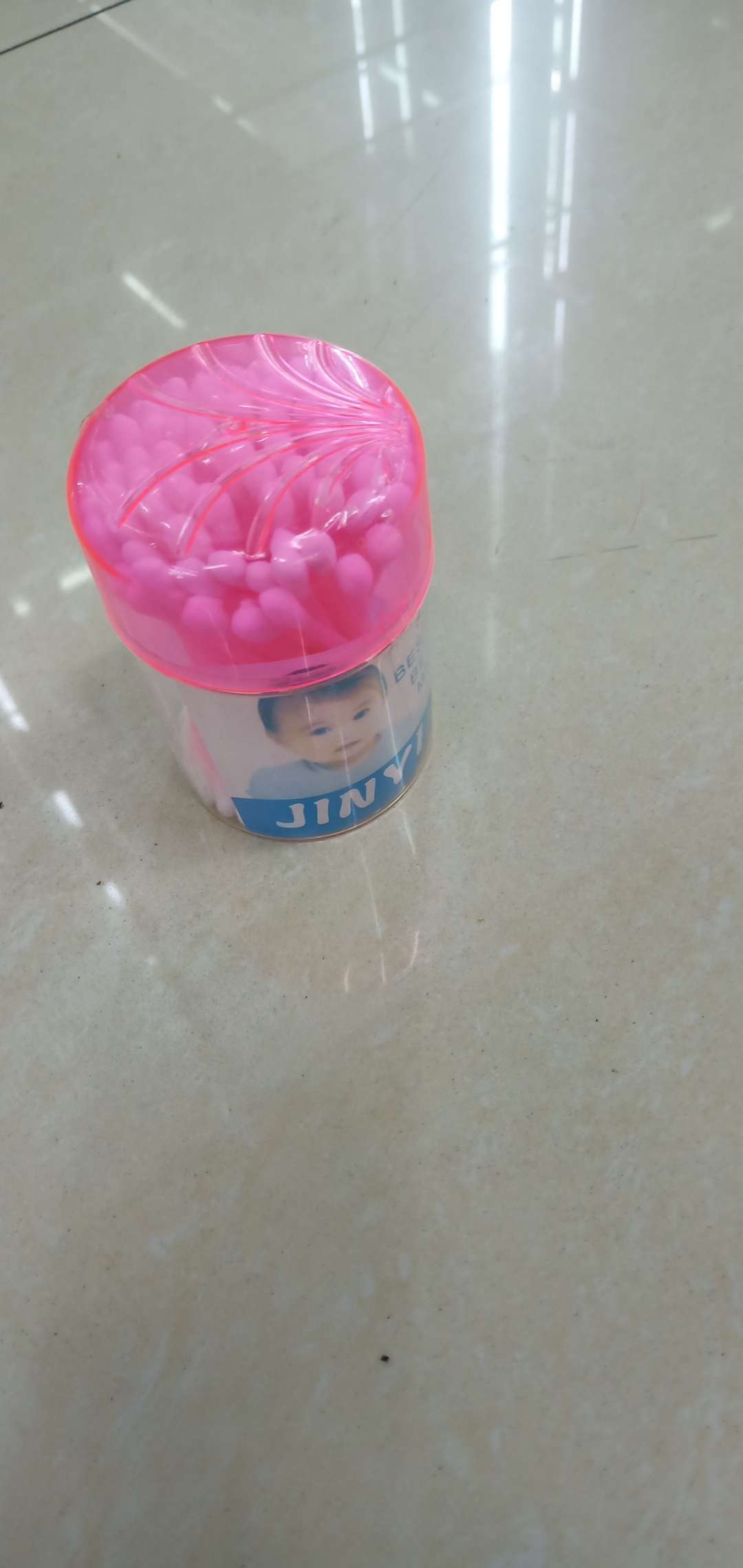 High quality tampon twin-head makeup stick Wooden stick cotton swabs 80 pieces box details Picture