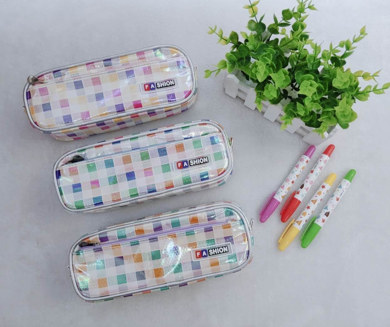 Direct selling student pen bag high-end TPU material neutral edition male and female students can feel comfortable waterproof surface easy to handle a single card with bar code 7256# manufacturers thumbnail