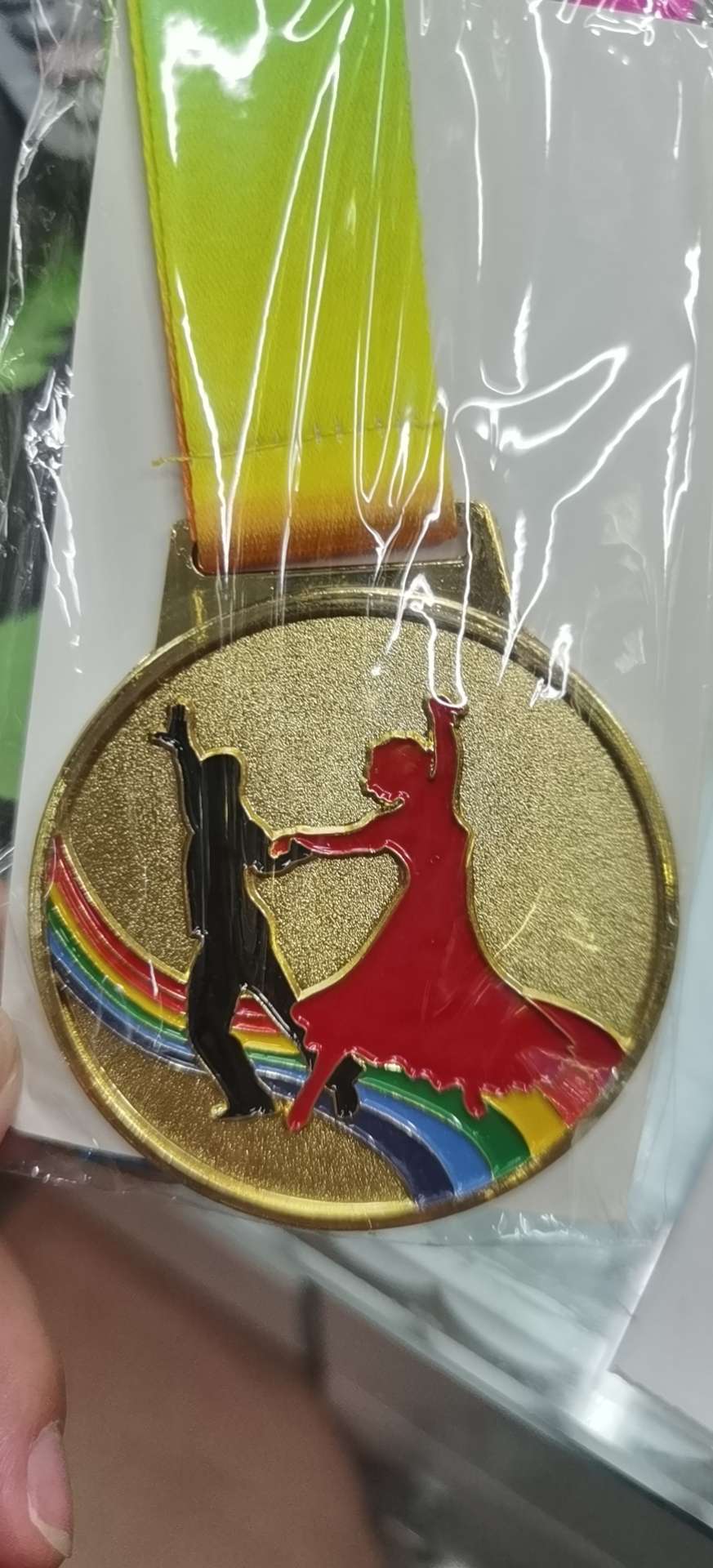 YG-M-001 奖牌  跳舞奖牌 点漆奖牌 舞蹈奖牌图