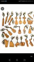 仿真迷你木制乐器造型钥匙扣